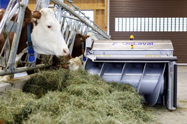 Робот за прибутване на храна DeLaval OptiDuo